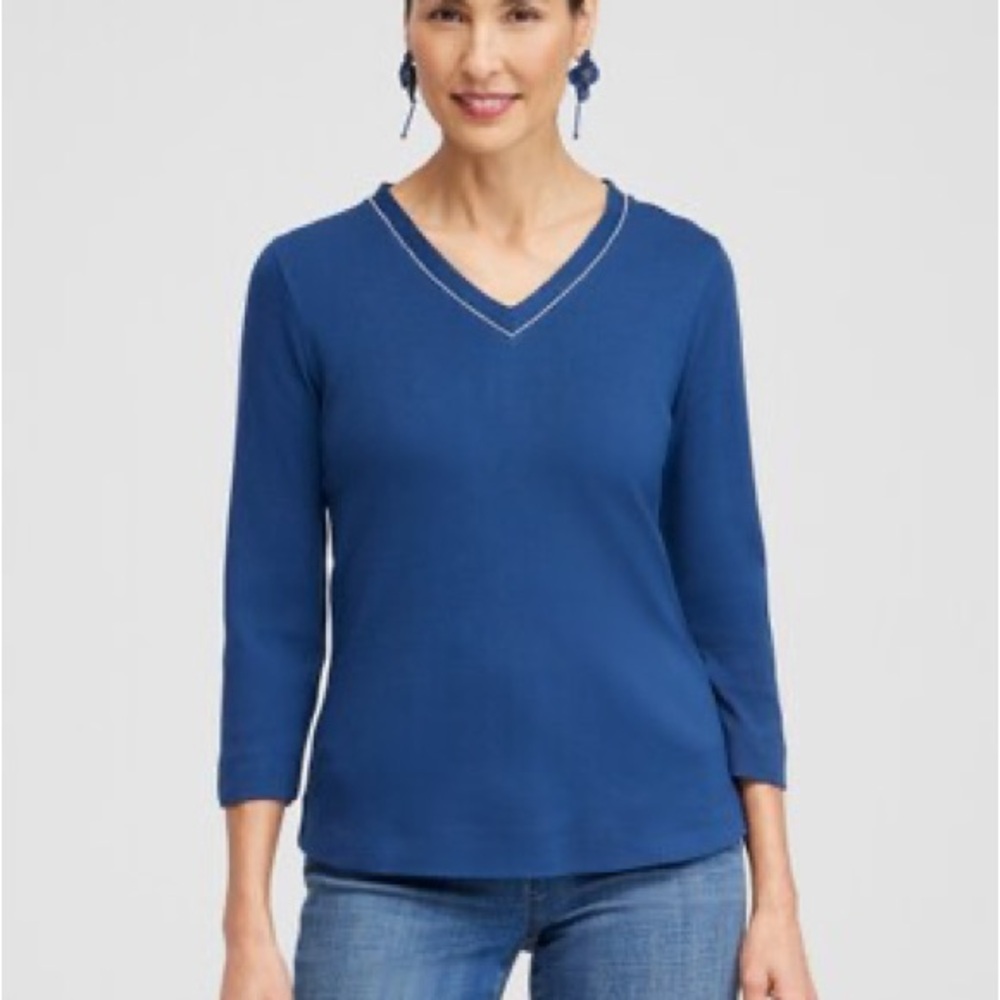 Caviar Bead 3/4 Sleeve Tee